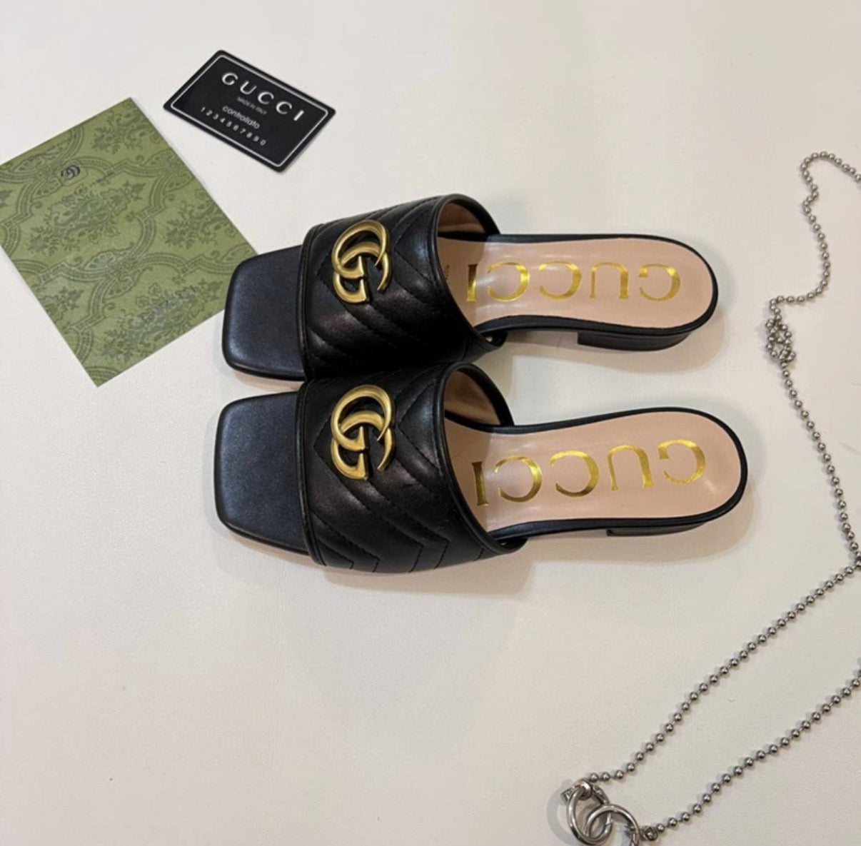 Mules Gucci GG                              Édition Marmont Slide Sandal